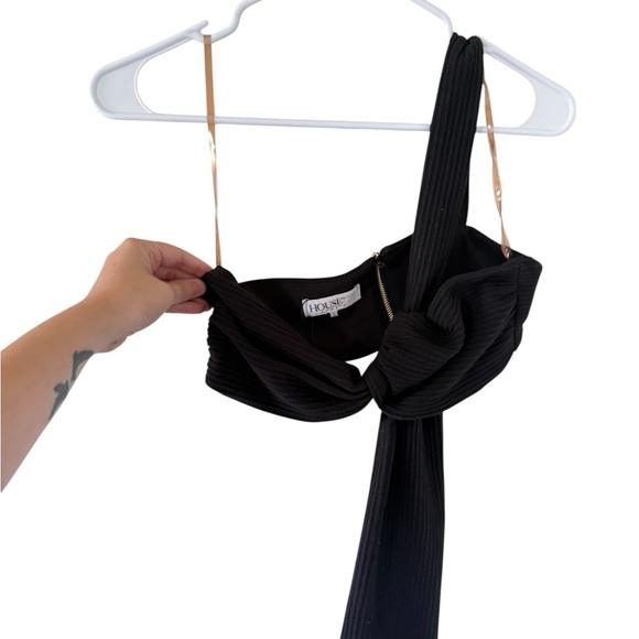 House of CB Marnelle Black Crop Top - Picture 4 of 9